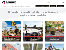 Tablet Screenshot of countymaterials.com